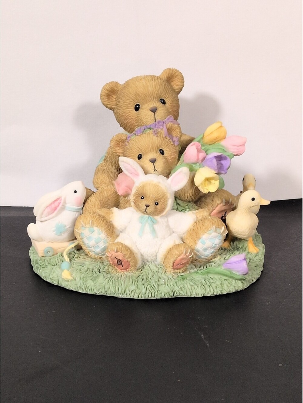 Cherished Teddies 4009176 Theodore Samatha Tyler Friendship Blooms Spring Flower